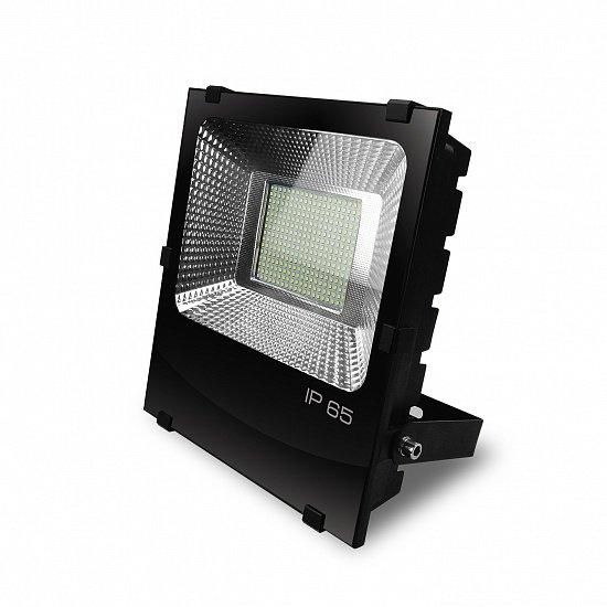 Прожектор світлодіодний EUROLAMP SMD чорний з радіатором 150 Вт 6500 K LED-FLR-SMD-150 16500 Лм LED-FLR-SMD-150 фото