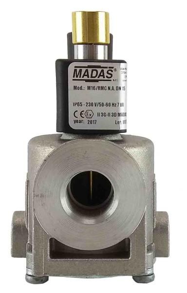 Електромагнітний клапан газовий MADAS M16/RMC N.A. DN15 Р 6bar 220VAC M16/RMC N.A. 15 6bar 220AC фото