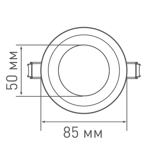 Встраиваемый светодиодный светильник MAXUS SDL 4 Вт 1-SDL-001-01 фото