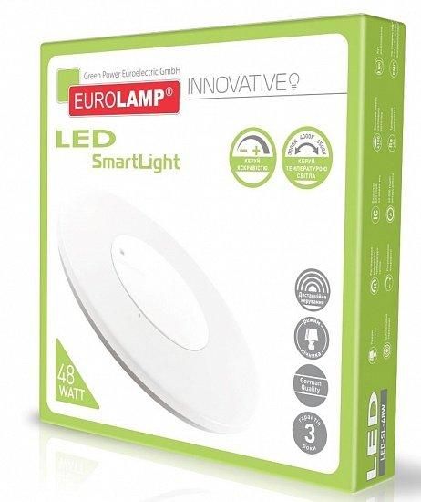 Светодиодный светильник SMART LIGHT LED EUROLAMP 48W dimmable 3000-6500K LED-SL-48W фото