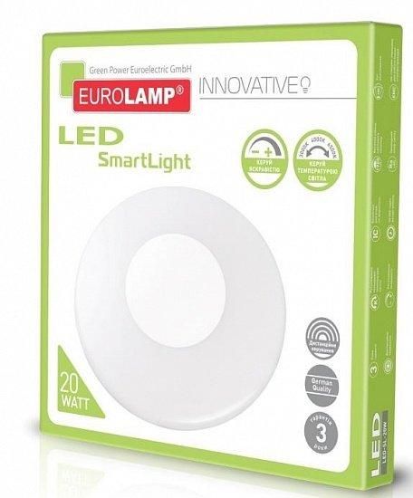 Світлодіодний світильник SMART LIGHT LED EUROLAMP 20W dimmable 3000-6500K LED-SL-20W фото