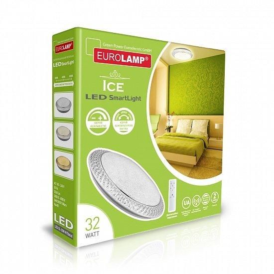 Світлодіодний світильник SMART LIGHT LED EUROLAMP Ice 32W 3000K-6000K LED-SL-32W-N7(deco) фото