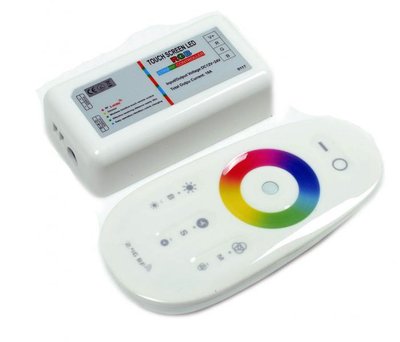 RGB Контролер 18А Радіо - (білий сенсорний пульт) 8 кнопок rgb-kontroller-18a-radio---belyj-sensornyj-pult-8-knopok фото