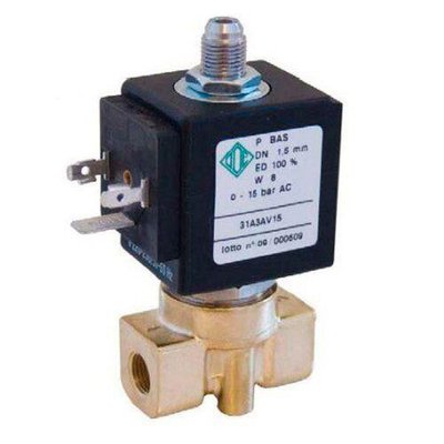 Электромагнитный клапан для компрессоров 3/2 ходовой ODE 31A3AV20 Н.З. 1/8" 0-10 bar 220VAC 31A3AV20-220AC фото