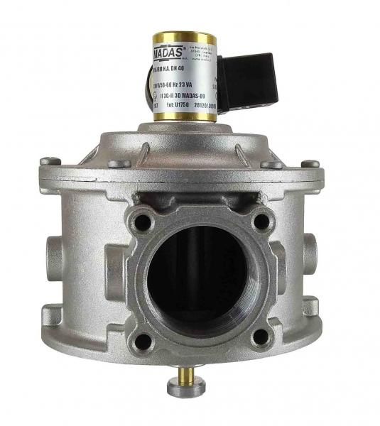Электромагнитный клапан газовый MADAS M16/RM N.A. DN40 Р0,5 (муфтовый) НО 220VAC M16/RM N.A. 40 500mbar 220AC фото