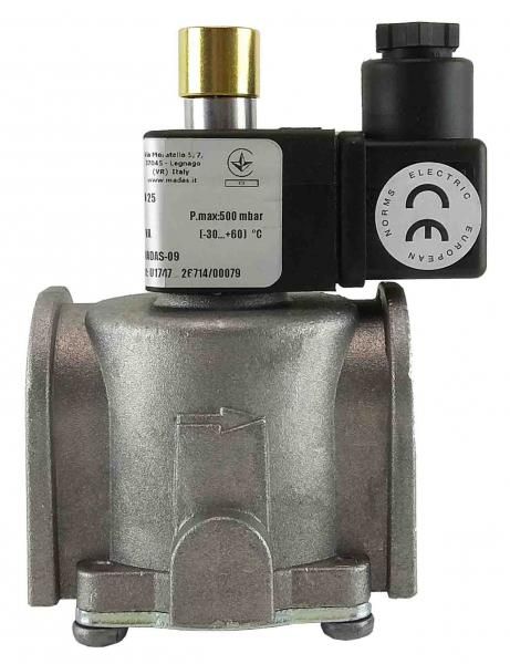 Електромагнітний клапан газовий MADAS M16/RMC N.A. DN25 Р0,5 (муфтовий) НВ 220VAC M16/RMC N.A. 25 500mbar 220AC фото