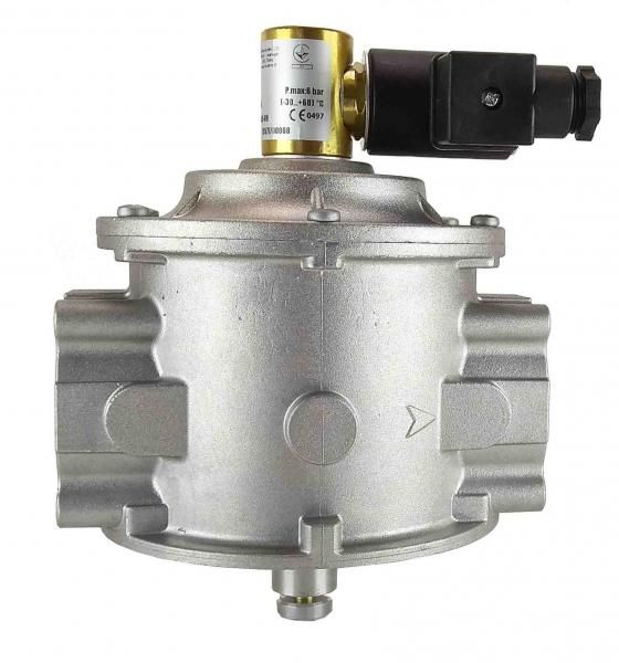 Електромагнітний клапан газовий MADAS M16/RM N.A. DN50 Р6 (муфтовий) Н.В. 220VAC M16/RM N.A. 50 6bar 220AC фото