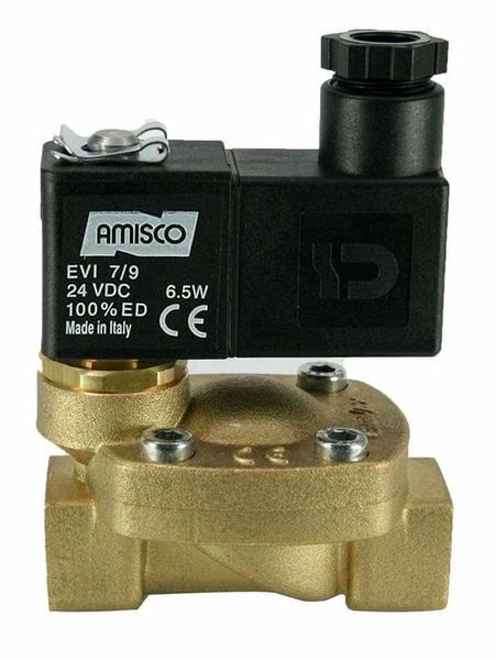 Електромагнітний клапан GEVAX 1931 1/4&rdquo; непрямої дії НЗ 0.5 - 10 bar 24VDC 1931-KBNB010-080-24DC фото