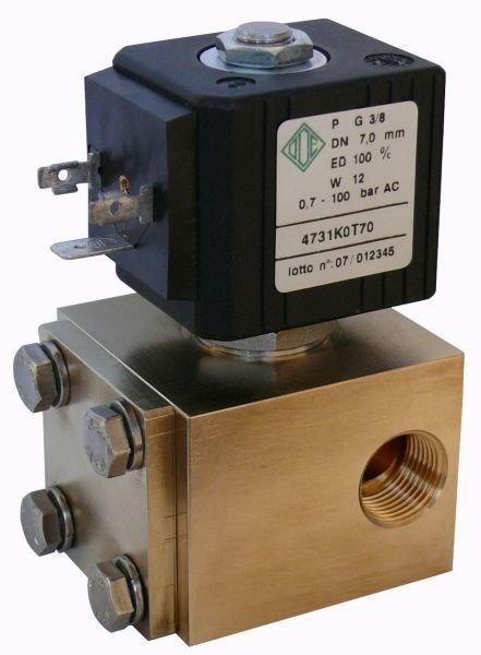 Клапан электромагнитный высокого давления НЗ ODE 4966KOQ120 1/2" 3 - 100 bar 220VAC 4966KOQ120-220AC фото