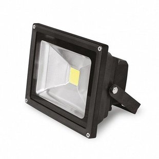 Прожектор светодиодний EUROELECTRIC COB 10 Вт classic 6500 K LED-FL-10 (black) 800 Лм LED-FL-10(black) фото