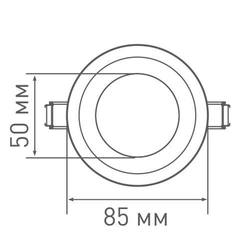 Встраиваемый светодиодный светильник MAXUS SDL 8 Вт 1-SDL-006-01 (Нейтральный 4100 К) 1-SDL-006-01 фото