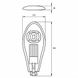 Вуличний консольний світлодіодний світильник EUROLAMP класичний COB 50 Вт 6000 K LED-SLT1-50w(cob) фото 3