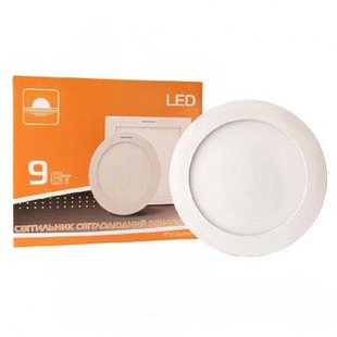 Встраиваемый светодиодный светильник ЕВРОСВЕТ 9Вт круг LED-R-150-9 LED-R-150-9 4200К фото