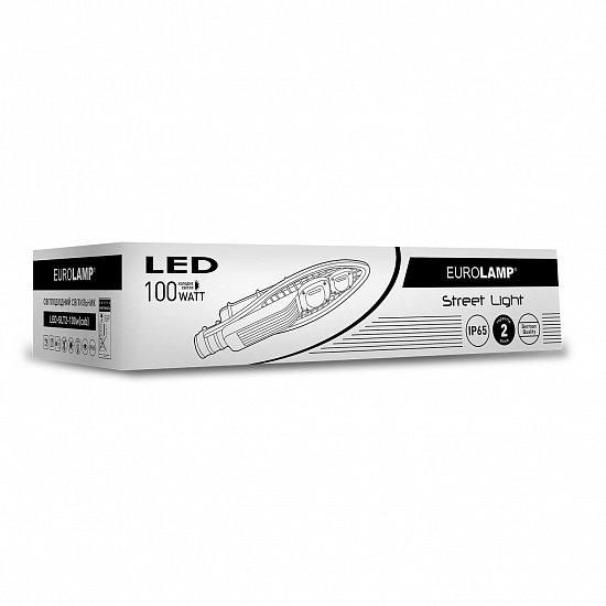 Вуличний консольний світлодіодний світильник EUROLAMP полегшений COB 100 Вт 6000 K LED-SLT2-100w(cob) фото