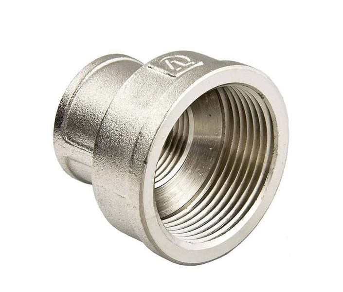 Муфта перехідна нікельована Gross DN 15х20 (1/2"-3/4") SF75N0504 фото