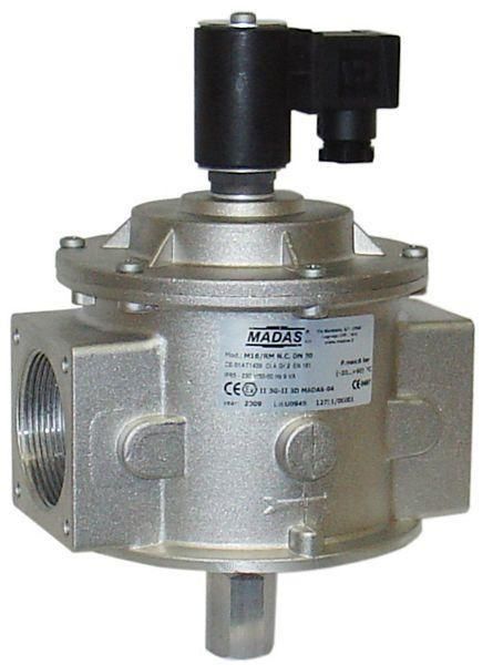 Електромагнітний клапан газовий MADAS M16/RM N.C. DN40 Р0,5 (муфтовий) Н.З. 220VAC M16/RM N.C. 40 500mbar 220AC фото