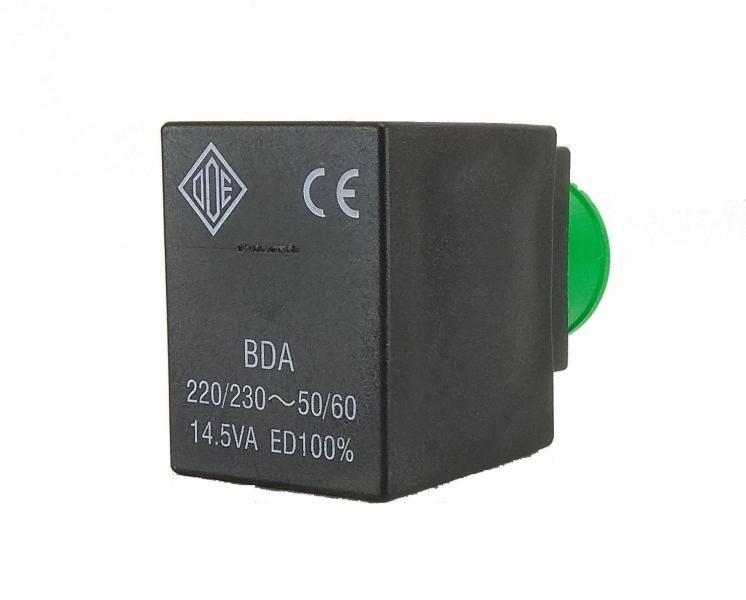 Котушка для електромагнітного клапана ODE BDA 08223DS 220VAC 14.5VA BDA08223DS фото