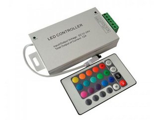 RGB-Контроллер 24 А-IR-24 кнопки rgb-kontroller-24-a-ir-24-knopki фото