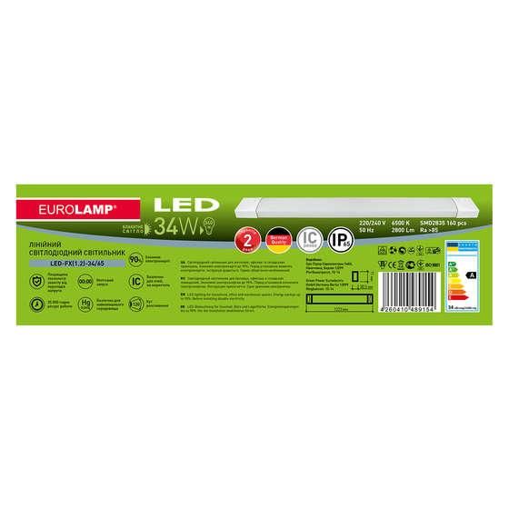 Світильник лінійний LED IP65 34 Вт 6500 K (1.2m) LED-FX (0.6) -34/65 svetilnik-linejnyj-led-ip65-34-vt-6500-k-12mled-fx06-3465 фото